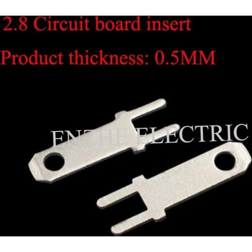 2000PCS 2.8 Two-pin circuit board insert DJ610-2.8-2 Connector 2.8 Straight-pin insert product thickness 0.5MM