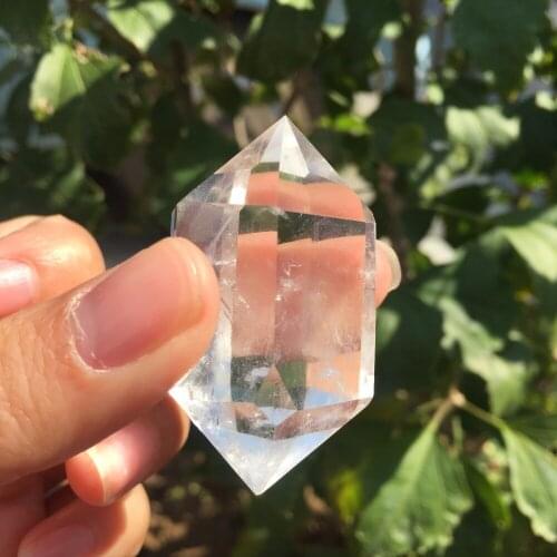 36g NATURAL CLEAR QUARTZ CRYSTAL DT WAND POINT Healing