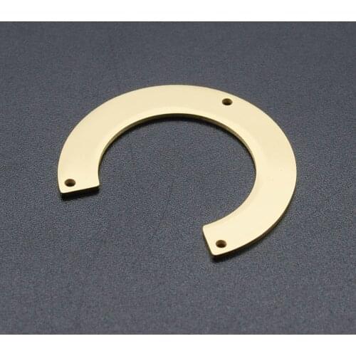 5pcs/Lot Earring Charms Diy Jewelry Making 100% Stainless Steel Gold Color Fashion Open Circle Shape Pattern Jewelry Findings