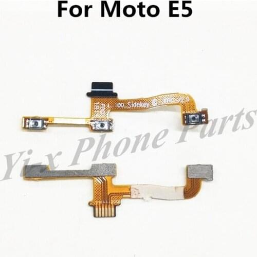 50pcs/lot Power On Off Volume Side Button Switch Key Flex Cable For Motorola Moto E5 Replacement Parts