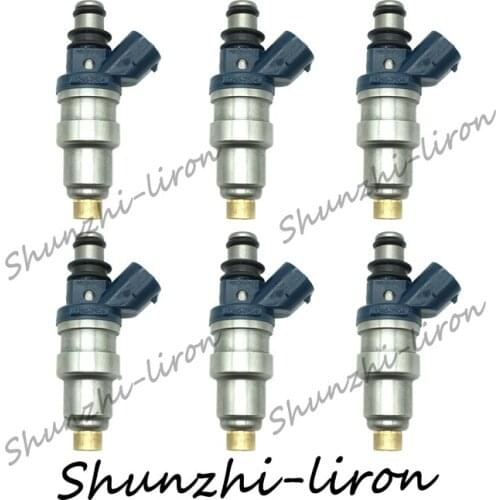 6pcs Fuel Injector Nozzle For Toyota Tacoma 2.4L L4 Hilux RZN148 RZN168 2RZFE OEM:23250-75040 23209-75040 2325075040 2320975040