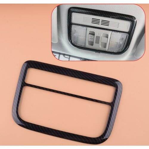 Car Carbon Fiber Print Interior Reading Light Lamp Cover Trim Fit For Honda Civic 10th Sedan Coupe Hatchback Type R 2017-2020