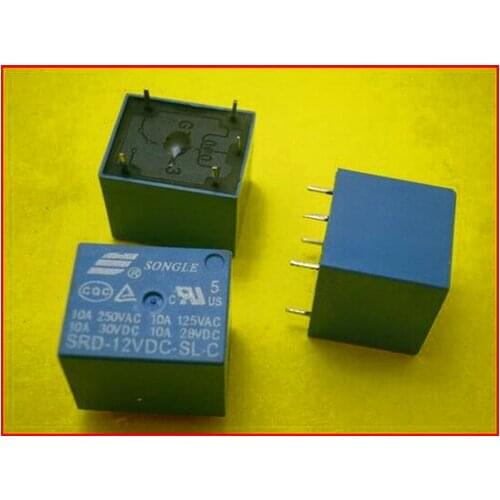 Free Shipping!!! 10pcs 12V / 12VDC-SL-C relays / SPDT / Electronic Component