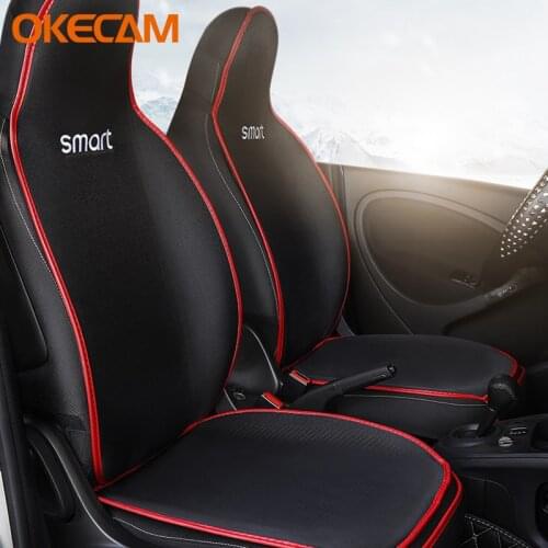 For Smart Fortwo Forfour 451 453 Car Seat Cover Front Rear Ice Silk Cushion Breathable Protector Mat Pad Auto Accessories