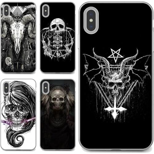 Phone Cover For Samsung Galaxy A12 A31 A41 A51 A71 A20e A21s M30 A10 A30 A40 A50 A60 A70 Satanic-Skull-terror-design
