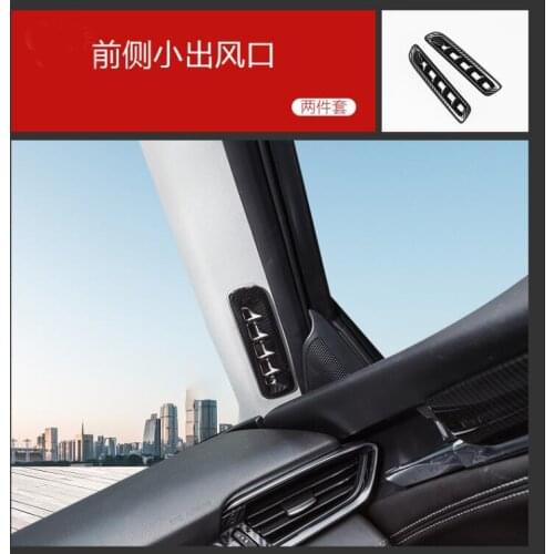 For Mazda Atenza 2021 Car Styling Front Column A Air Outlet Vent Panel Cover Trim Frame Sticker Interior Accessories