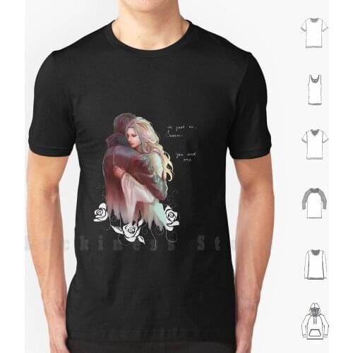 Captain Swan Merch ( Ouat ) T Shirt Big Size 100% Cotton Captain Swan Ouat Fanart Emma Swan Captain Hook Killian Jones