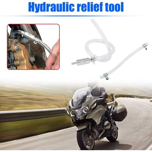 Hydraulic Clutch Brake Bleeder Hose Kit One Way Valve Tube Bleeding Tool with One Way Valve for Motorcycle Car