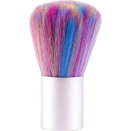 Hot Sale 1PC Nail Art Brush Colorful Mini Nail Dust Brush Portable Manicure Powder Cleaning Makeup Tool