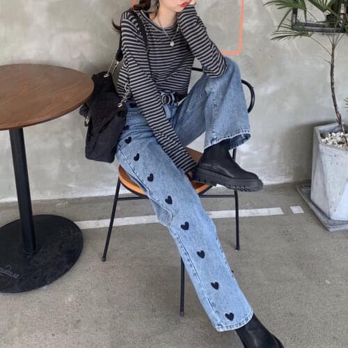 Mesonoxian Women's Straight Jeans