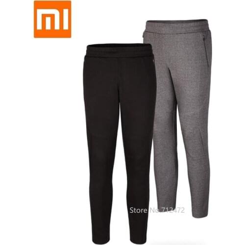 Man autumn winter stitching Slim fit cotton Sports pants Waterproof rubber zipper Male fitness outdoor jogging Casual trousers