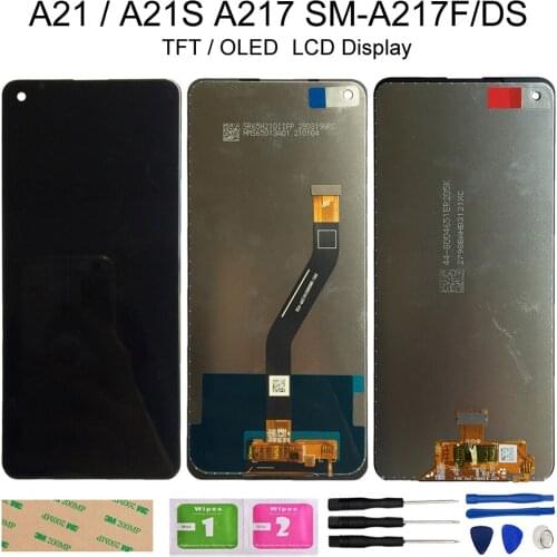 OLED lcd For Samsung Galaxy A21 A21S A217 SM-A217F/DS LCD Display With Touch Screen Digitizer Assembly Repair Parts