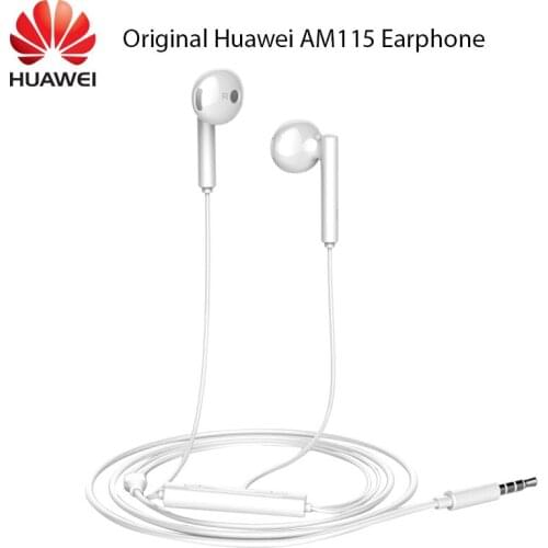 Original Huawei AM115 Headset with 3.5mm in Ear Earbuds Earphone Speaker Wired Controller for for Huawei P10 P9 P8 Mate9 Honor 8