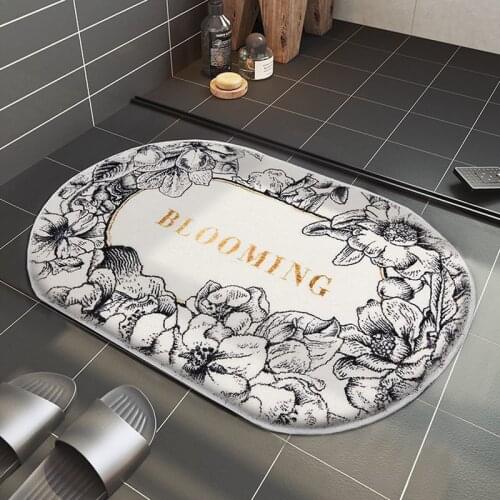 Cartoon Carpet Bathroom Entrance Doormat Bath Indoor Floor Rugs Absorbent Mat Anti-slip Kitchen Rug For Home Decoration
