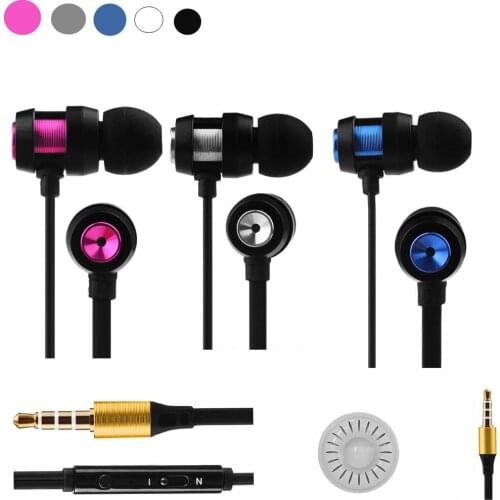 Bass Stereo Wired Headphones In-Ear Earphone Sport Headset Earbuds with Microphone Headphones For Iphone 7 6 6s Xiaomi Huawei