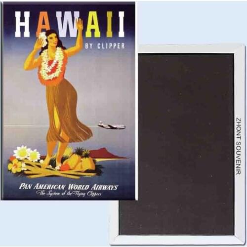 USA Hawaii advertising posters 24074 Retro nostalgia fridge magnets