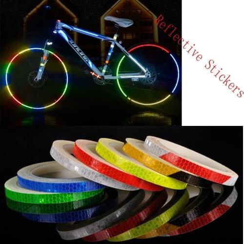 Reflective Tape For Bicycle Fluorescent Cycling Mtb Sticker Bicycle Car Motorcycle Accessories Decoration Road Reflector 2021