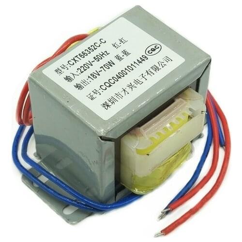 EI-70W type transformer 70W/VA 220V to 18V AC18V transformer 4A all copper AC power frequency