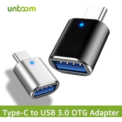 Untoom USB 3.0 Type-C OTG Adapter USB3.0 Male To Type C Female Converter Cable OTG Connector for Gamepad Mouse Printer Data Sync