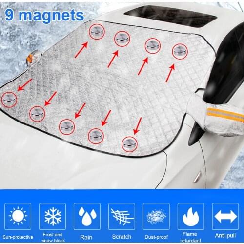 Four Seasons Universal Car Windshield Snow Cover Car Sun Block Shade Frost Protection Sun Protection Anti-icing Front Windscreen