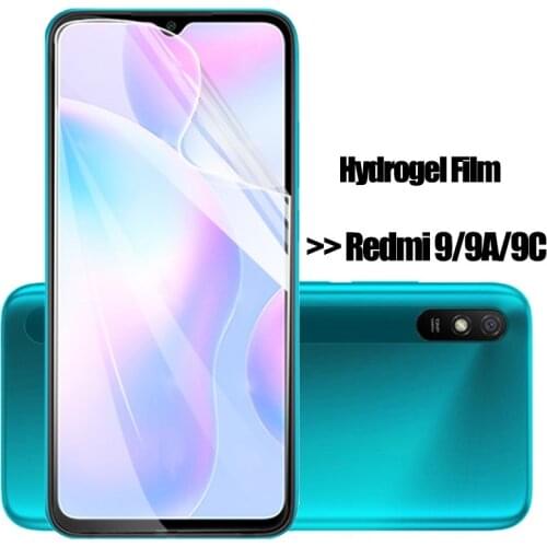 For Redmi 9A for xiaomi Redmi 9C 1000D Screen Protector redmi 9 2020 Clear Hydrogel Film redmi9a for xiomi redmi 9c Not Glass