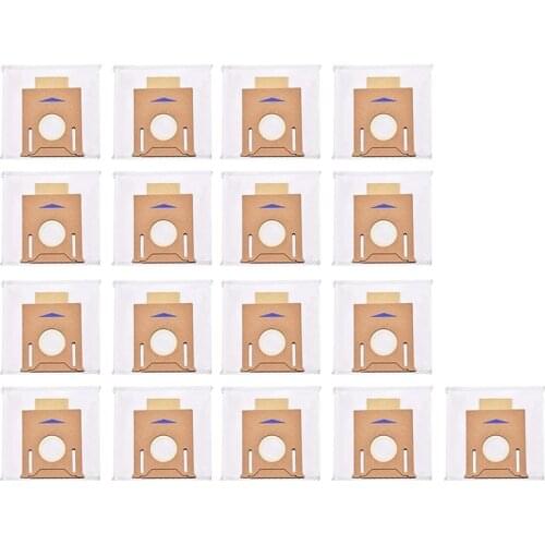 17 Pcs T8 Vacuum Dust Bags for Ecovacs Deebot Ozmo T8 T8 Aivi Robot Vacuum Cleaner Parts Dust Bag Accessories