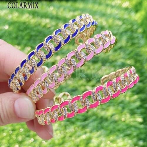 3 Pcs Enamel Bangle Spiral style bangle Bracelet accessories Mix color Bangke jewelry for women jewelry 31634