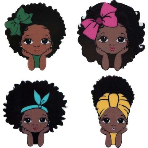 5pcs/lot Cartoon Character Baby Infant Pattern Flatback Planar Resins DIY Art Sew Bow-knot Crafts Material ,5Yc17764