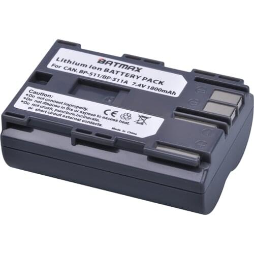 1Pcs BP-511 BP511 BP 511 BP-511A Battery for Canon G6 G5 G3 G2 G1 EOS 300D 50D 40D 30D 20D 5D MV300i Digital Camera