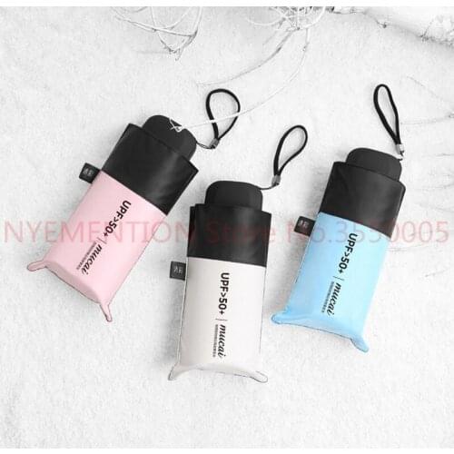 Anti-UV Pocket Mini Umbrella Rain Women Windproof Durable 5 Folding Sun Umbrellas Portable Sunscreen Female Parasol 10pcs