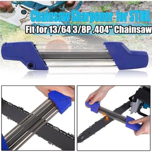 2 IN 1 13/64 5.2mm Quick Chainsaw Chain Saw Sharpening Chain File Sharpener Kit Accessory For Stihl 3/8P .404 Inch Chiansaw