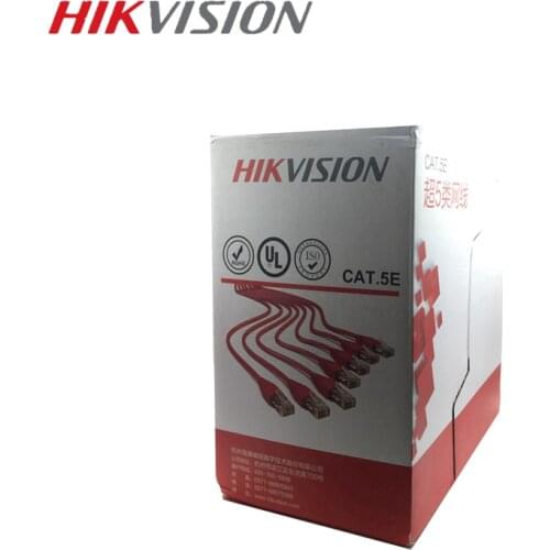 HIKVISION UTP CAT5E Unshielded Indoor Network Cable Wire For IP Camera CCTV System 305 Meters Oxygen-free Copper Wire
