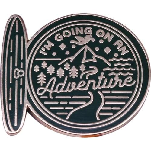 P5820 Dongmanli Enamel Pin Travel Brooches Bag Lapel Pin Cartoon Holiday Badge Jewelry Gift for Friends