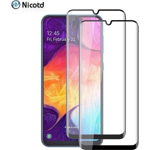 2 Piece Full Tempered Glass For Samsung Galaxy A50 A50S 6.4" Screen Protector 3D Curved 9H Protective Film SM-A505F/DS SM-A505FN