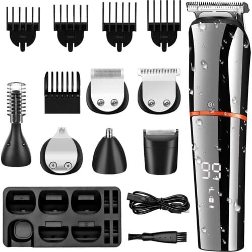Professional 6 In 1 Hair Clippers for Men Beard Trimmer Razor Shaver Nose Trimmer Hair Trimmer Grooming Kit Washable