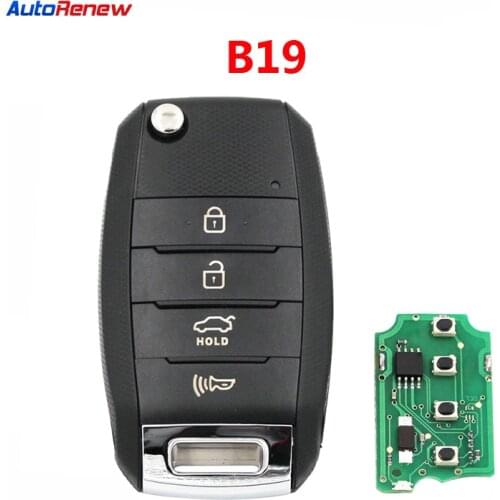 OkeyTech KEYDIY KD900 B19-4 key For KD-X2/URG200 Key Programmer B Series Remote Control For KIA Style Remote Car Key