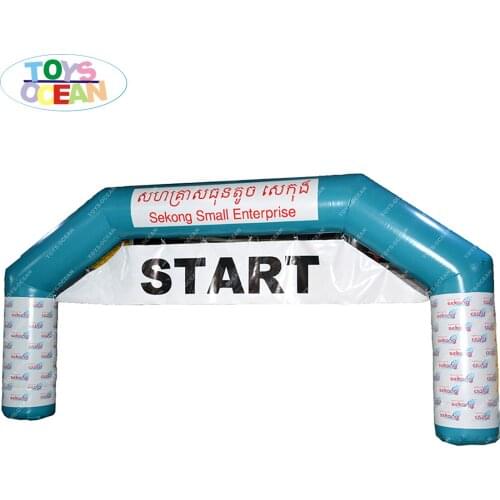 Pink inflatable finish line arch event start archway