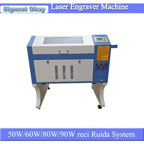 Ruida system CNC CO2 laser engraving machine/ portable mini laser engraver and cutting machine 4060
