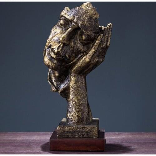 NORDIC RETRO HOME DECOR ORNAMENTS CREATIVITY ABSTRACT RESIN CHARACTER PORTRAIT DECOR OFFICE HALL FIGURINE HOME ORNAMENTS