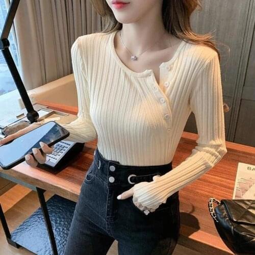 Woman Sweaters Femme Chandails Striped Sweater Top Womens Autumn and Winter Pullover Sweater Pull Hiver