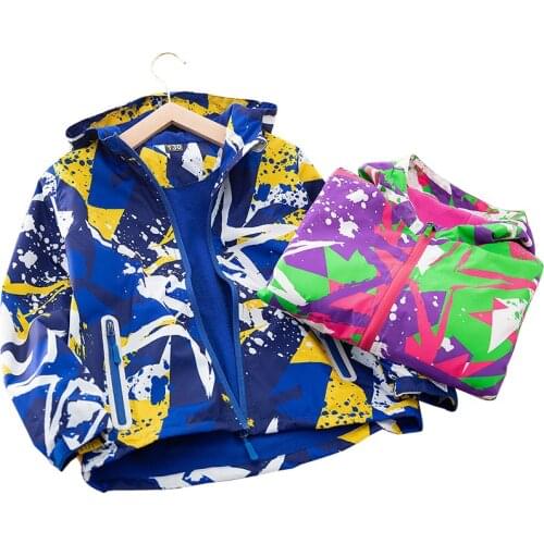 Outerwear Waterproof Windbreaker Children Jacket for Kids Hooded for Boys Coat Girls Coat 2021 Autumn Winter