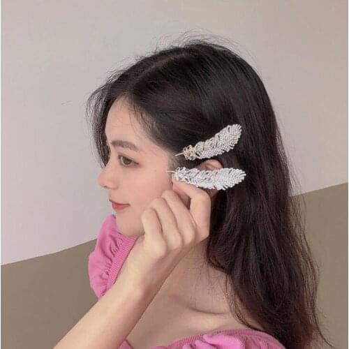 Stylish hair clips for hair Beautiful And Stylish Feather Facinator Hairclip Fashion Hair Decor Hair Clip For Girls