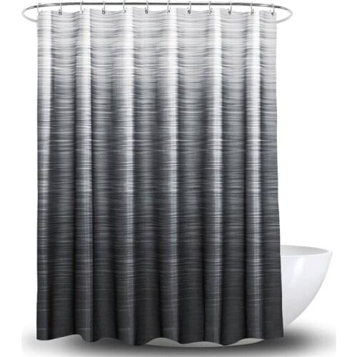 Bathroom Shower Curtain Bath Curtains Easy Clean Shower Curtain Water Proof Top And Bottom Gradient Print Stripes 180cm*180cm