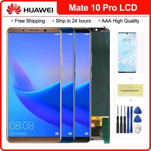 6.0"inch Mate 10 Pro LCD Screen Display + Touch Digitizer For Huawei Mate 10 Pro Display Replacement With Frame