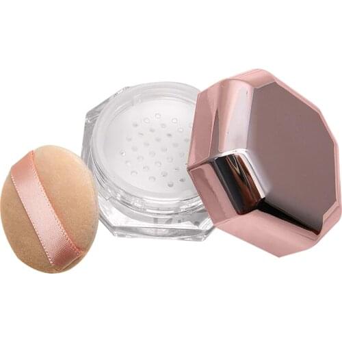 0.28 OZ Loose Powder Compact Container Makeup Powder Case Makeup Powder Holder with Powder Puff and Net Sifter