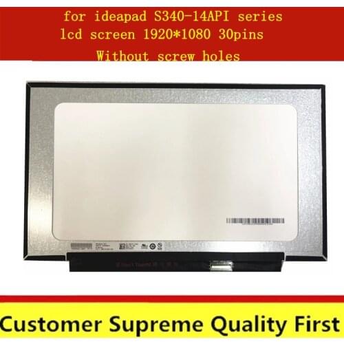 14inch for lenovo ideapad S340-14API 81NB S340-14IIL 81WJ 81VV S340-14 LCD Monitor screen panel 1920*1080 FHD eDP 30pin
