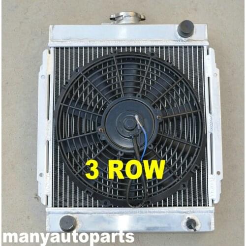 3 core aluminum radiator & fan for DATSUN 1200 1.2L Manual