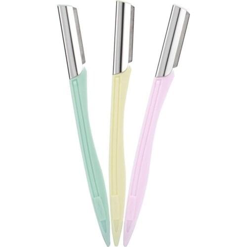 3 Pack Eyebrow Brow Razor Dermaplaning Safe Painless Tool Portable Shaper J1E3