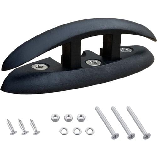 Boat Accessories Nylon Sailboats Flip Up Folding Pull Up Cleat Dock Deck Boat Marine Kayak Hardware Line Rope Mooring Presents