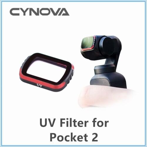 Cynova DJI Pocket 2 Filter 1 UV Filter Camera Accessories Reduces Blue Tone Protects Camera Lens with Optical Glass & Aluminum